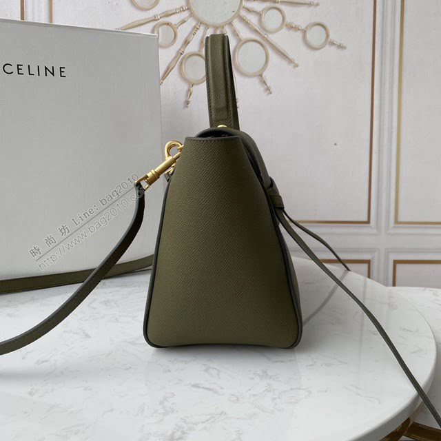 Celine女包 賽琳經典款大號女包 Celine belt bag 掌紋牛皮鯰魚包 189103  slyd2203
